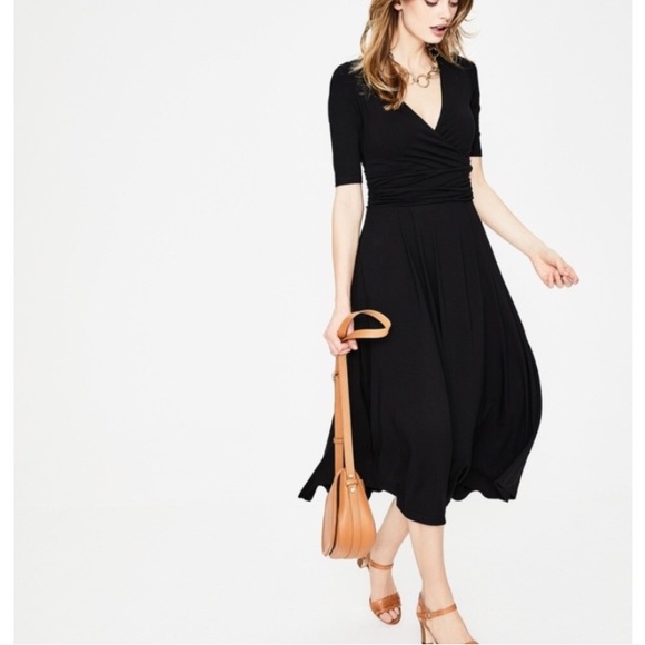 boden black jersey dress